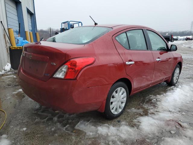 3N1CN7AP3CL858592 - 2012 NISSAN VERSA S RED photo 3