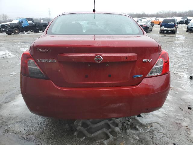 3N1CN7AP3CL858592 - 2012 NISSAN VERSA S RED photo 6