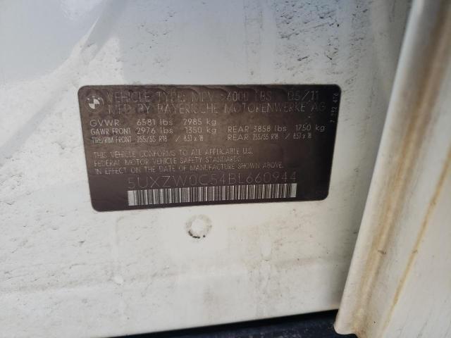 5UXZW0C54BL660944 - 2011 BMW X5 XDRIVE35D WHITE photo 12