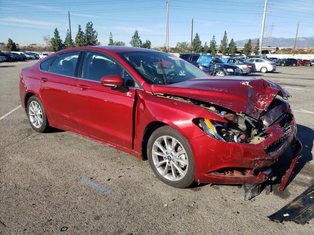 3FA6P0H72HR293750 - 2017 FORD FUSION SE BURGUNDY photo 4