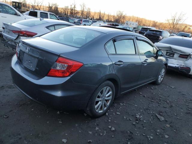 19XFB2F96CE314219 - 2012 HONDA CIVIC EXL Մոխրագույն լուսանկար 3