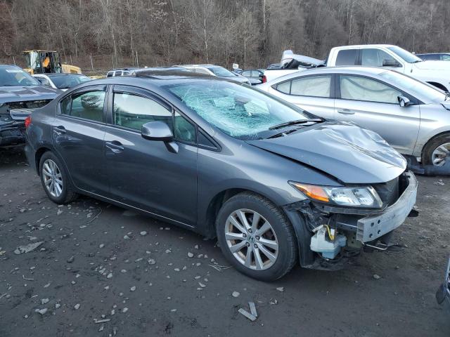 19XFB2F96CE314219 - 2012 HONDA CIVIC EXL Մոխրագույն լուսանկար 4