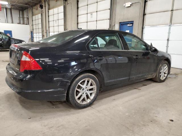 3FAHP0JGXCR137628 - 2012 FORD FUSION SEL BLACK photo 3