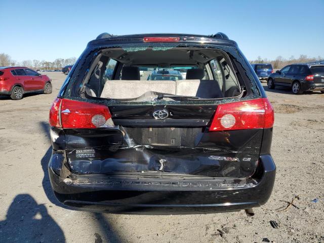 5TDZK23C08S128461 - 2008 TOYOTA SIENNA CE BLACK photo 6