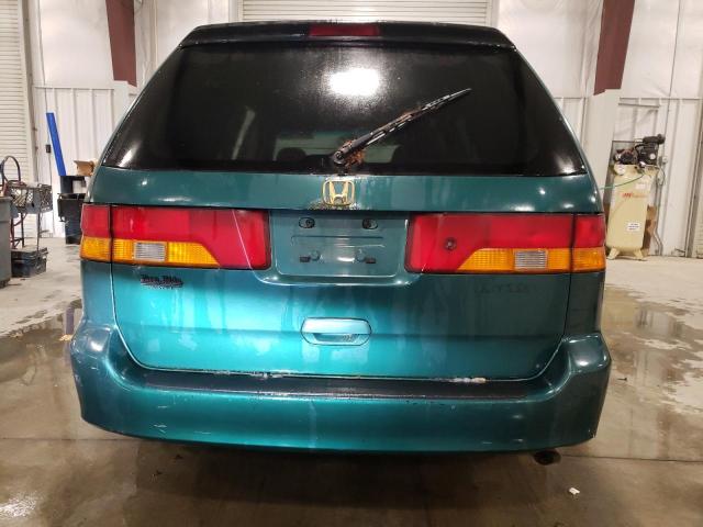 2HKRL18062H501344 - 2002 HONDA ODYSSEY EXL GREEN photo 6