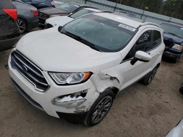 MAJ3P1VE9JC217314 - 2018 FORD ECOSPORT TITANIUM WHITE photo 1