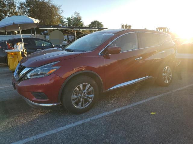 5N1AZ2MG6JN190786 - 2018 NISSAN MURANO S RED photo 1