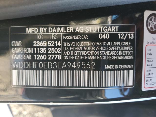 WDDHF0EB3EA949562 - 2014 MERCEDES-BENZ E 250 BLUETEC BLACK photo 12