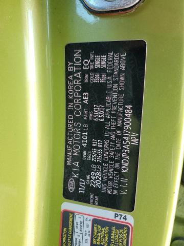 KNDJP3A54J7900484 - 2018 KIA SOUL + GREEN photo 12