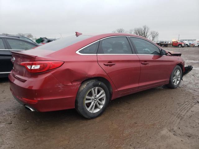 5NPE24AF2FH121313 - 2015 HYUNDAI SONATA SE RED photo 3