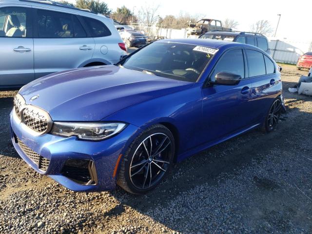 3MW5U7J02M8B52033 - 2021 BMW M340I BLUE photo 1