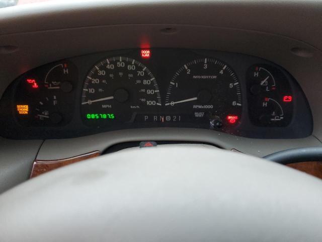 5LMFU28R71LJ23414 - 2001 LINCOLN NAVIGATOR წითელი ფოტო 9