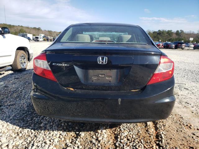 19XFB2F54CE020072 - 2012 HONDA CIVIC LX BLACK photo 6