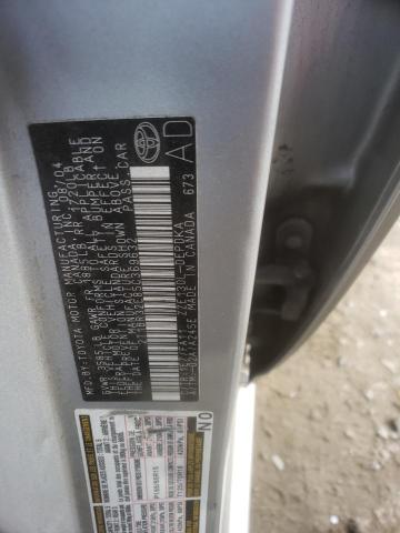 2T1BR32E85C369632 - 2005 TOYOTA COROLLA CE SILVER photo 12