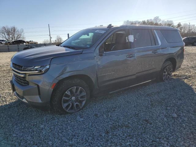 1GNSKCKD1NR329482 - 2022 CHEVROLET SUBURBAN K1500 LT GRAY photo 1