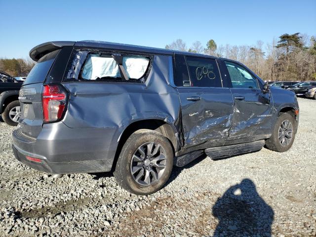 1GNSKCKD1NR329482 - 2022 CHEVROLET SUBURBAN K1500 LT GRAY photo 3