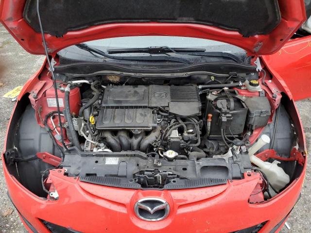 JM1DE1KZ7E0186504 - 2014 MAZDA MAZDA2 SPORT RED photo 11