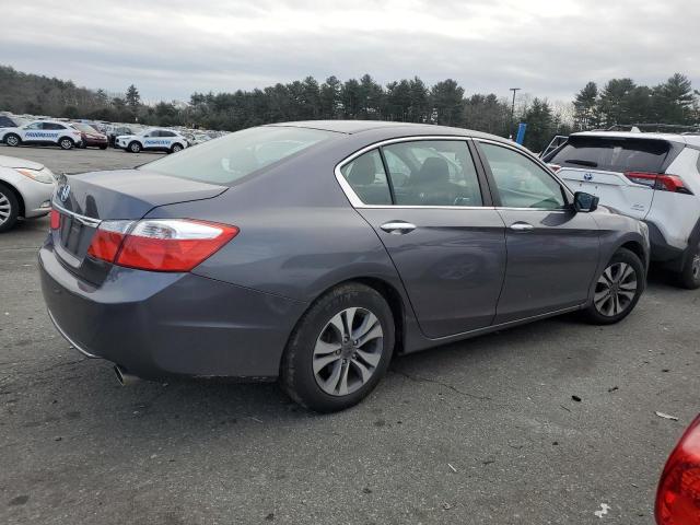 1HGCR2F35FA000144 - 2015 HONDA ACCORD LX GRAY photo 3