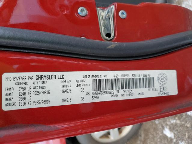 3D4GG47B29T601826 - 2009 DODGE JOURNEY SE RED photo 13