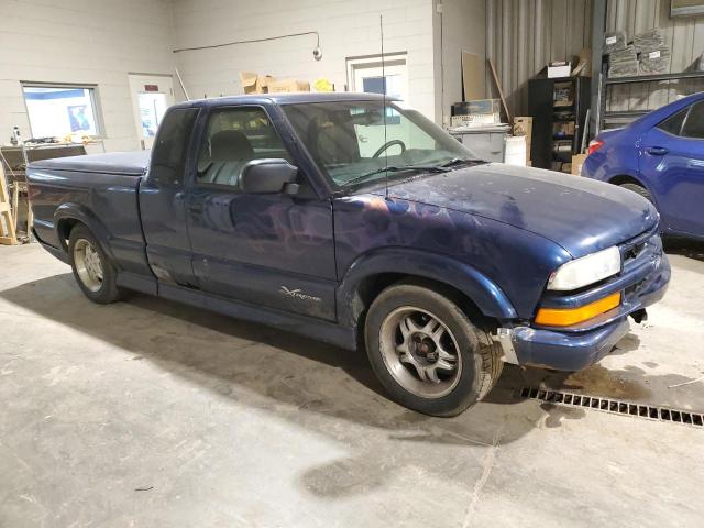 1GCCS195618174444 - 2001 CHEVROLET S10 S10 BLUE photo 4