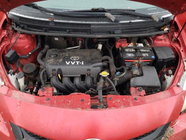 JTDBT923581190363 - 2008 TOYOTA YARIS RED photo 11