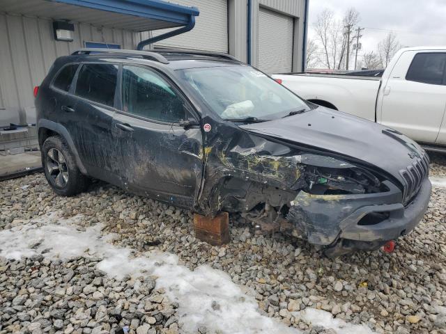 1C4PJMBS7FW610307 - 2015 JEEP CHEROKEE TRAILHAWK BLACK photo 4