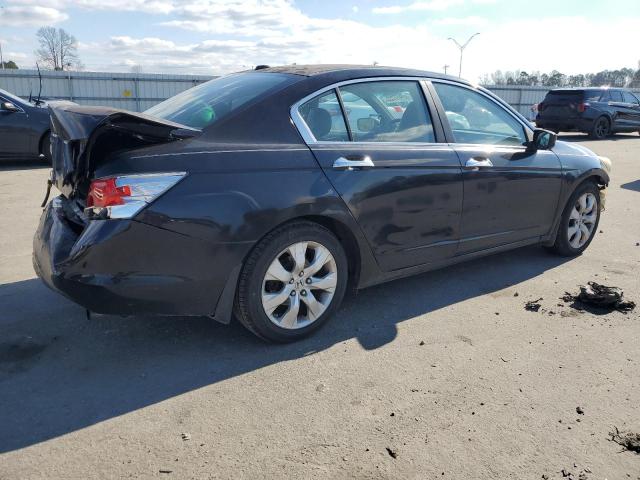 1HGCP36818A018991 - 2008 HONDA ACCORD EXL BLACK photo 3