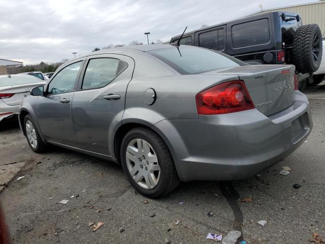 1C3CDZAB4CN109451 - 2012 DODGE AVENGER SE GRAY photo 2