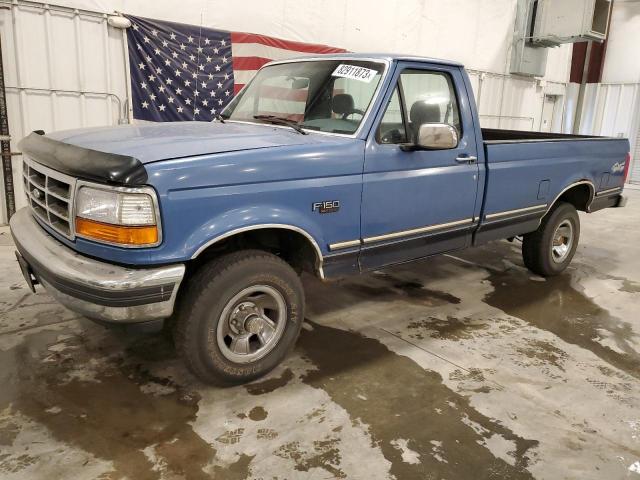 2FTEF14Y5NCA29472 - 1992 FORD F150 BLUE photo 1