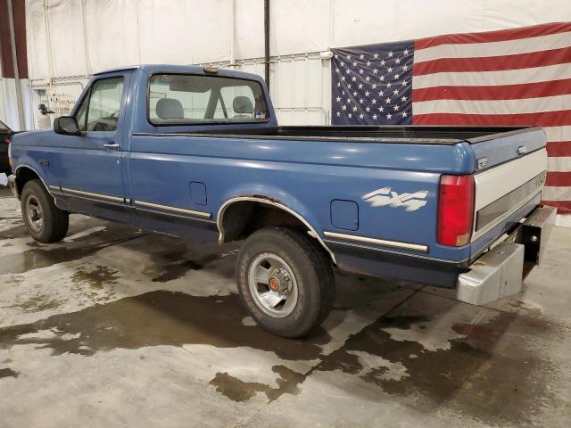 2FTEF14Y5NCA29472 - 1992 FORD F150 BLUE photo 2