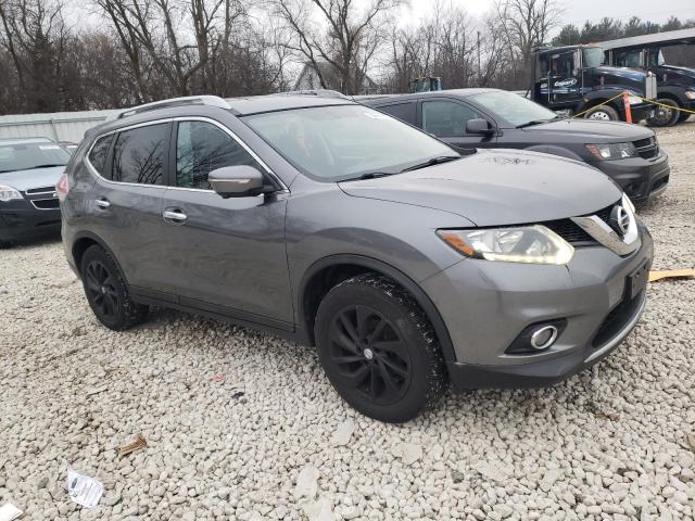 5N1AT2MV4EC858652 - 2014 NISSAN ROGUE S GRAY photo 4