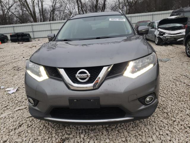 5N1AT2MV4EC858652 - 2014 NISSAN ROGUE S GRAY photo 5