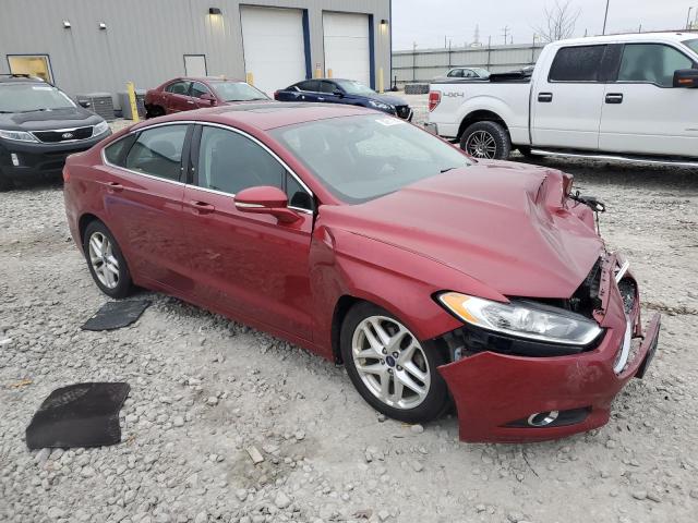 3FA6P0HD1ER156526 - 2014 FORD FUSION SE RED photo 4