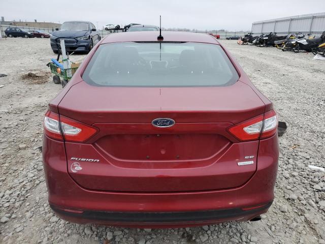 3FA6P0HD1ER156526 - 2014 FORD FUSION SE RED photo 6