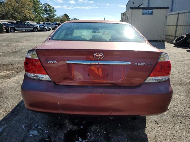 4T1BE32K15U045289 - 2005 TOYOTA CAMRY LE MAROON photo 6