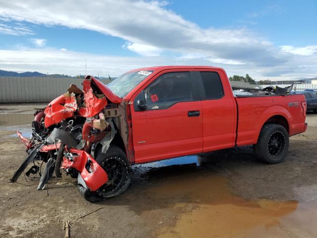 1FTEX1EPXHKC57339 - 2017 FORD F150 SUPER CAB RED photo 1