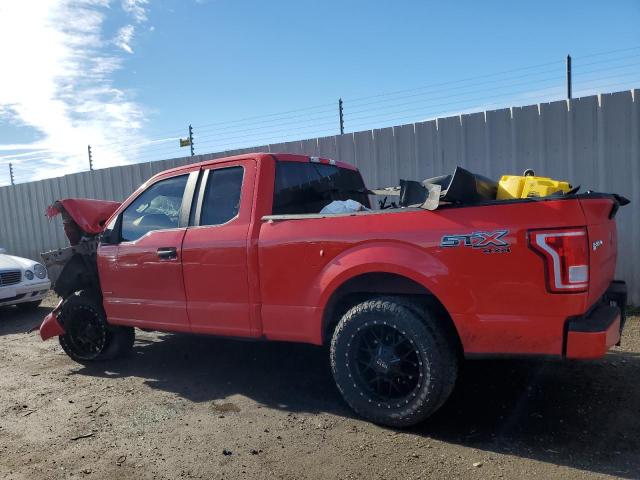 1FTEX1EPXHKC57339 - 2017 FORD F150 SUPER CAB RED photo 2