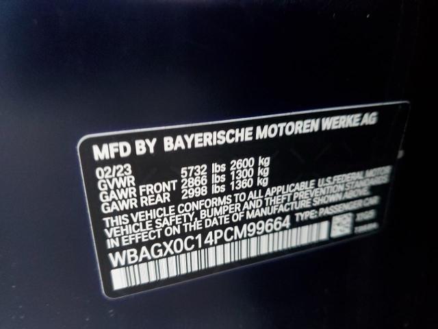 WBAGX0C14PCM99664 - 2023 BMW ALPINA B8 ლურჯი ფოტო 13