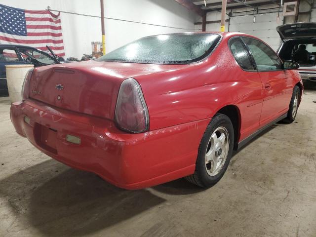 2G1WW12E049466913 - 2004 CHEVROLET MONTE CARL LS RED photo 3