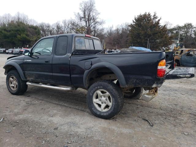 5TEWM72N72Z084112 - 2002 TOYOTA TACOMA XTRACAB BLACK photo 2