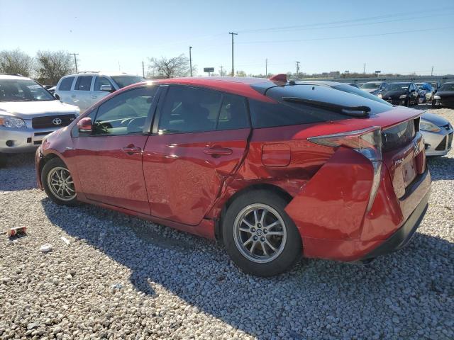 JTDKBRFU4G3500219 - 2016 TOYOTA PRIUS RED photo 2