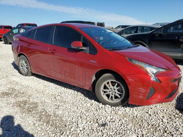 JTDKBRFU4G3500219 - 2016 TOYOTA PRIUS RED photo 4