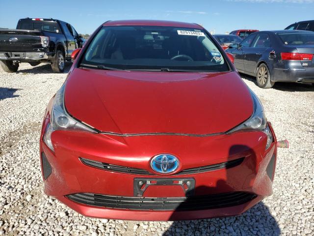 JTDKBRFU4G3500219 - 2016 TOYOTA PRIUS RED photo 5