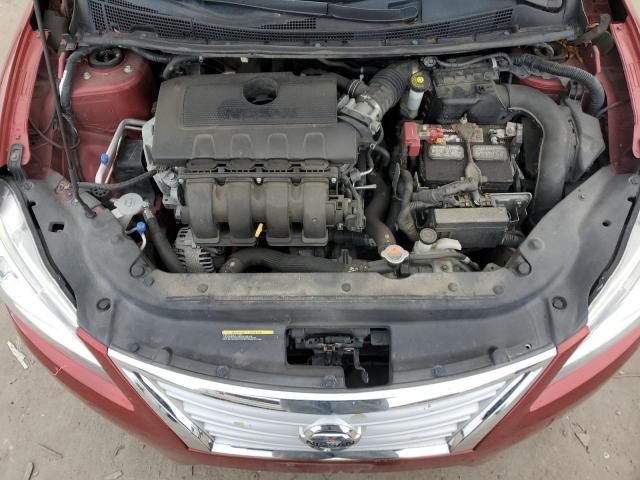 3N1AB7AP9FY358203 - 2015 NISSAN SENTRA S RED photo 11