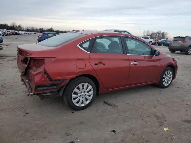 3N1AB7AP9FY358203 - 2015 NISSAN SENTRA S RED photo 3