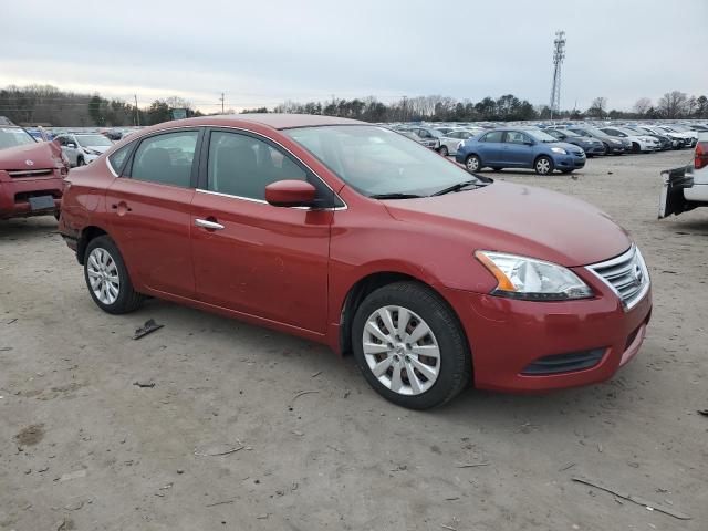 3N1AB7AP9FY358203 - 2015 NISSAN SENTRA S RED photo 4