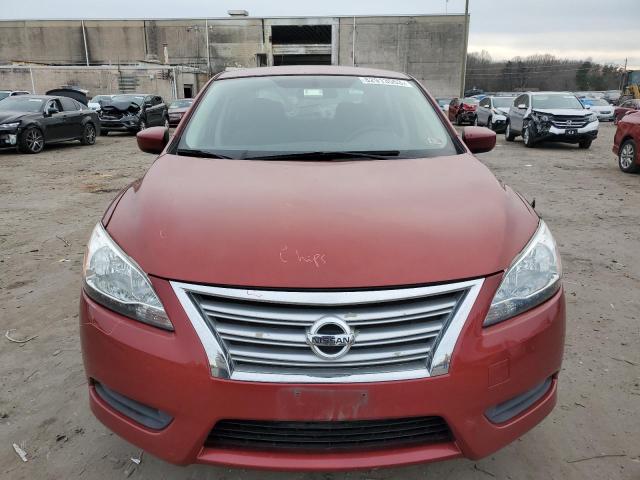 3N1AB7AP9FY358203 - 2015 NISSAN SENTRA S RED photo 5