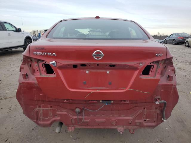 3N1AB7AP9FY358203 - 2015 NISSAN SENTRA S RED photo 6