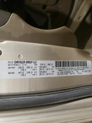 2C4RC1CG7FR639598 - 2015 CHRYSLER TOWN & COU TOURING L GOLD photo 13