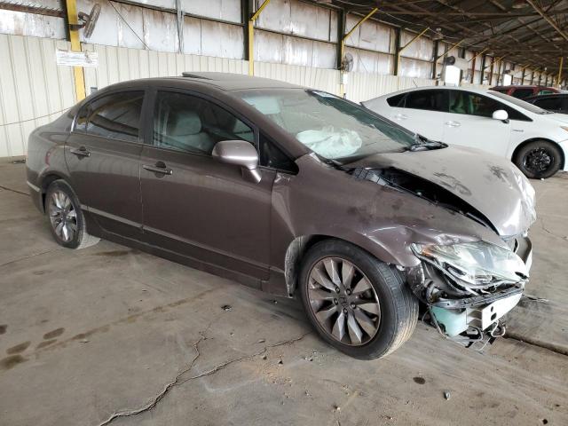 19XFA1F99AE007055 - 2010 HONDA CIVIC EXL ნაცრისფერი ფოტო 4